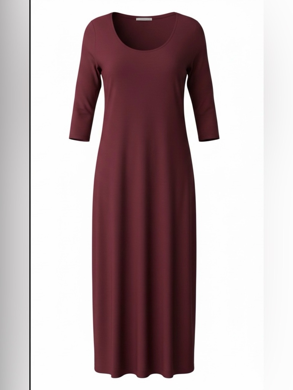 Metaphor Maroon Scoop Neck Maxi Dress